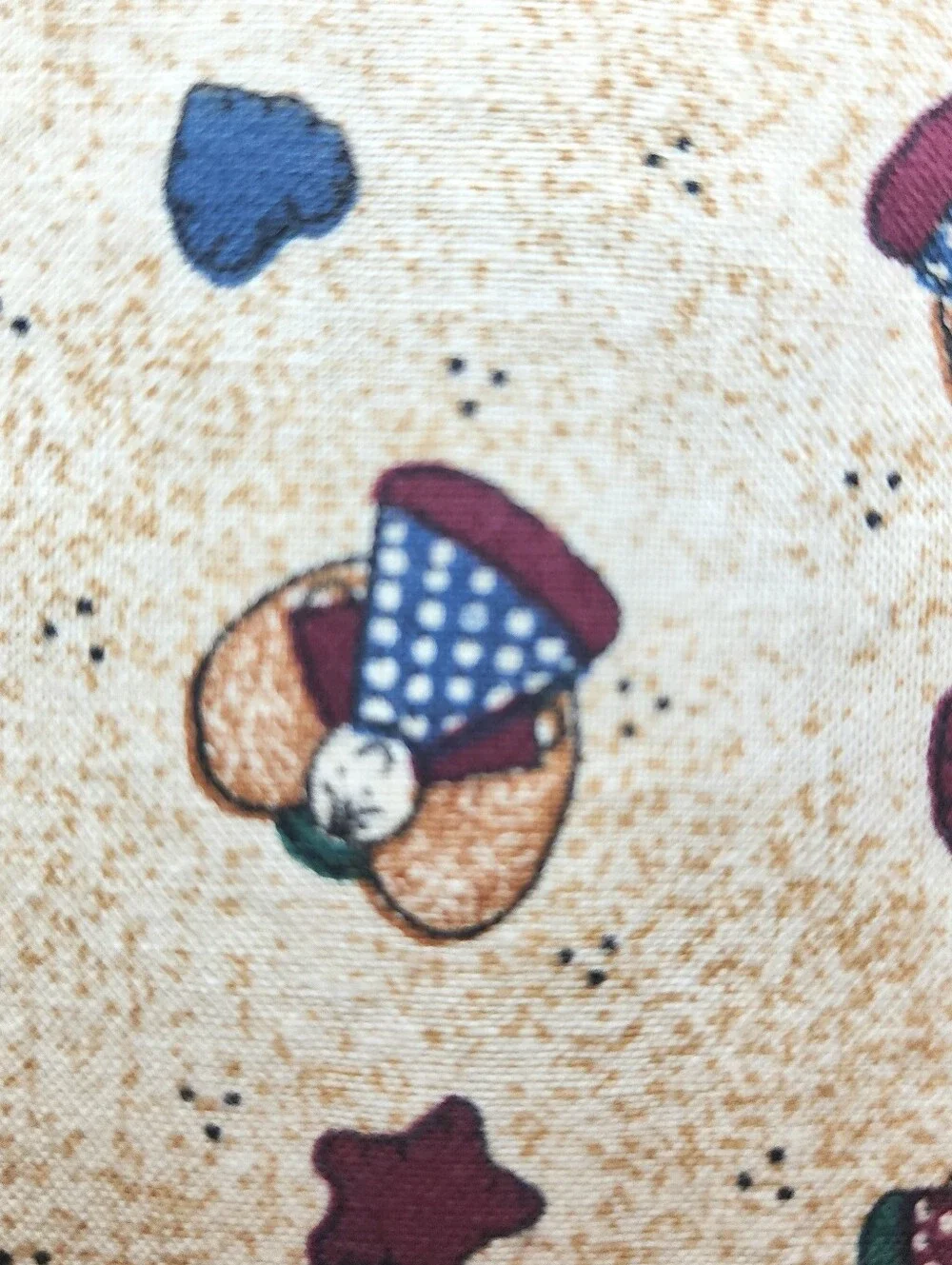 Vintage Angels with Stars and Hearts Fabri Quilt 2 7/8 Yds 100% Cotton Fabric